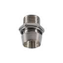 LED Holder, 5mm Light Emitting Diode Bezel for Panel Mount Display Socket Base, 50 pcs Silver Color Thread Mount Size 8mm