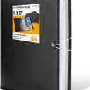 Nicpro 11"x17" Art Portfolio, 30 Pockets Display 60 Pages Art Portfolio Folder with Clear Plastic Sleeves, Artwork Storage Presentation Book for Artists, Painting Carrier Case (12x18")