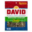 DAVID Reduced Sodium Sunflower Seeds, Original Flavor, 16 oz. (EXP 12/02/26)