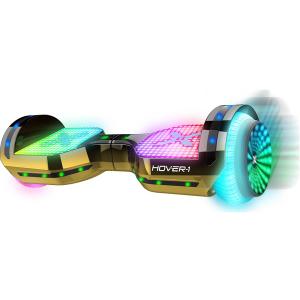 Hover-1 Astro Electric Hoverboard 7MPH Top Speed, 9 Mile Range, 5HR Run-Time, Built-In Bluetooth Speaker, Self Balancing Scooters Rider Modes: Beginner to Expert (Gold)