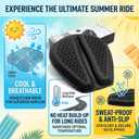 Motorcycle Seat Cushion 3D Honeycomb Motorcycle Gel Seat Cushion Petal Shape Design - Not Stuffy, Protecting Sensitive Areas, Stay Cool and Comfortable for Long Ride