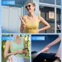 JISULIFE Handheld Mini Fan, 3 IN 1 USB Rechargeable Portable Fan [12-19 Working Hours] with Power Bank, Flashlight, Pocket Design for Travel/Summer/Concerts/Lash, Gifts for Women (Pink)