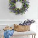 Lavender Wreath for Front Door Spring Summer Wreaths for Front Door, 22 Inch Doors Wreaths for Front Doors Outside All Season, Summer Wreath for Home Wall Window Party Wedding Decor Indoor Outdoor