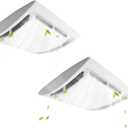 QK60S Bathroom Ventilation Grille Upgrade Cover, Perfect Compatible with Broan Nutone 690 Fan Motor, Replacement for Broan 670, 671, 688, 689, 2.5 Sones - 2 Pack