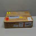 FOLUBAN Industrial End Table, Square Side Table with Storage Shelf for Living Room, Wood and Metal Nightstand, Oak