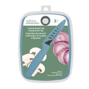 Culinary Elements Cutting Board And Parking Knife Set
