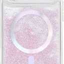 Bonoma for iPhone 17 Pro Max Case 2025 Sparkly Glitter Bling Back, Magnetic Compatible with MagSafe Shockproof, Crystal and Clear High-Duty Protection for Girls Women -Sparkly White