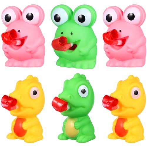 Squeeze Toys for Kids, 21 pcs Animal Squeeze Stick Out Dinosaur Squeeze Toys Frog Stress Balls Funny Screaming Animal Desk (Random Color)