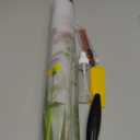 DKTIE Flower Language Series Stained Glass Window Film, Complete Privacy Static Cling Sun Blocking Anti UV, Double-Sided Same Color UV2 Technology, A535, 17.7" x 78.7"