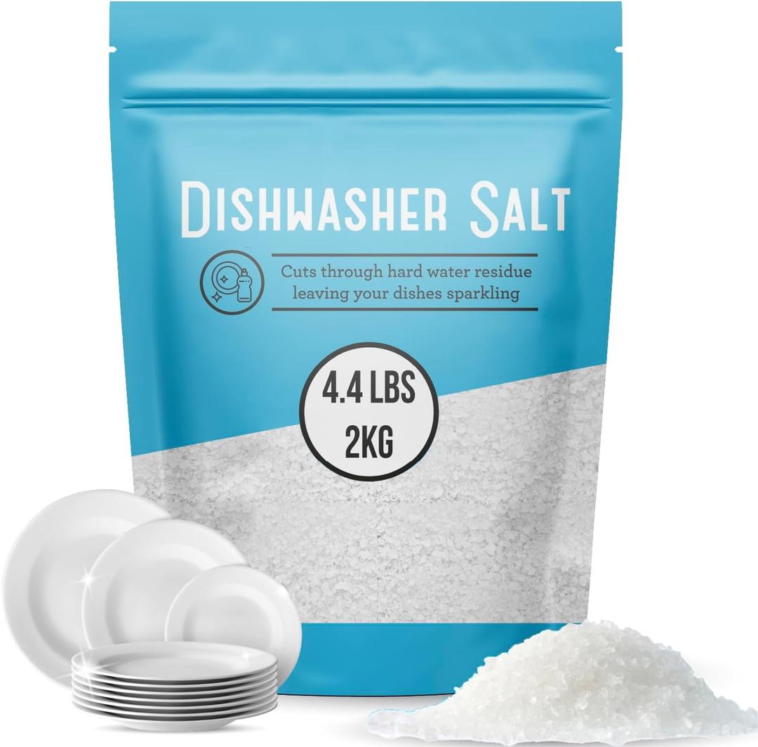 IMPRESA 4.4 LB Dishwasher Salt - Water Softener Salt - Compatible with Bosch, Miele, Whirlpool, Thermador and More (2 KG)