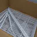 5 Tier Over The Fridge Shelf for Dorm Wheels 8 Hooks and 5 PVC Pads White, 90.5"