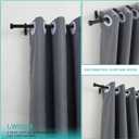 2-Pack Curtain Rod for Windows 28-48",Adjustable Window Curtain Rods with Premium Aluminum End Cap Finials and Full Surround Brackets,3/4"(0.062Feet) Diameter,Matte Black Drapery Rods for Curtains