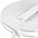 118 Weather Stripping Door Seal, Wedge Shape Foam Seal Strip Soundproofing Frame Winter Insulation Tape for Exterior Front Door Noise Cancelling Window Insert Weatherproof Insulation for Doos