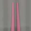 14-Pack Pink Taper Candles - 10 Inch Unscented Dripless Candlesticks, Long Burning for Weddings, Bridal Showers, Valentine's Day & Romantic Dinner Parties