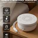 White Noise Sound Machine for Sleep, Portable White Noise Sound Machine with 30 Soothing Sounds, 3 Timers, Night Light, Memory Function for Baby Registry, Adults, Kids, Travel, Home, Office