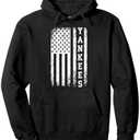 Vintage Yankees Retro Style 70s 80s First Name Personalized Pullover Hoodie, Large