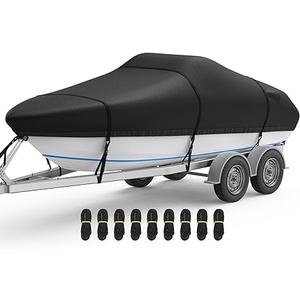 V-Hull Boat Cover Runabout Boat Black