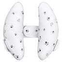 Adjustable Baby Head Neck Support Pillow for Car Seat and Stroller - Soft and Lightweight Cushion for Travel and Daily Use, with Cute Cat Paw Print Pattern Baby Travel Pillow
