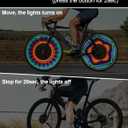 Zacro Bike Wheel Lights, 2 Pack LED Bike Spoke Lights, Safety 32 Bright Patterns Bike Tire Lights for Kids & Adult, Waterproof Bicycle Rim Lights for Night Riding, Basic/Upgraded Rechargeable Model