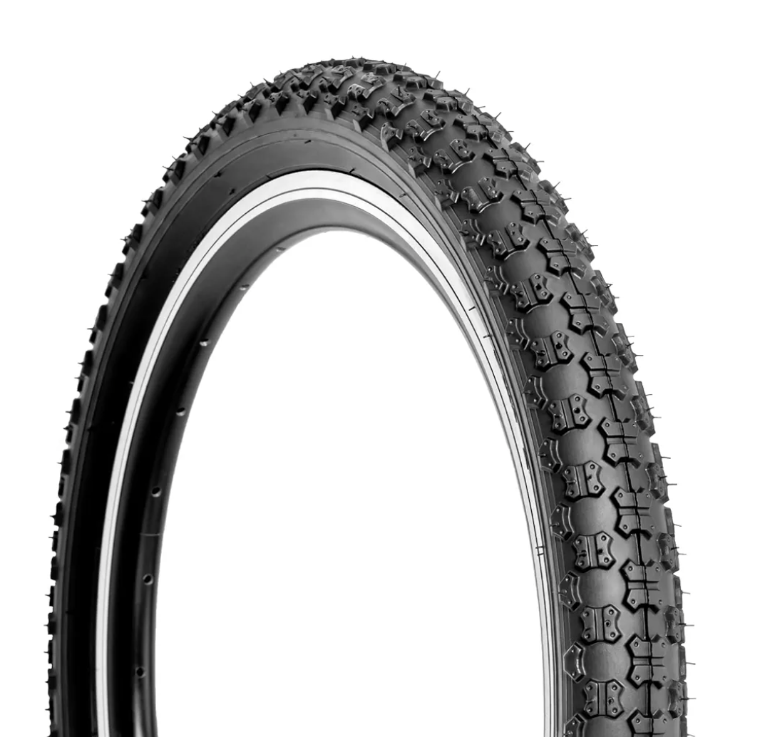 Kids Bike Tires Set: Hycline 12 ½ X 2 ¼ Inch (12.5x2.125 Inch) Folding Replacement Puncture-Resistant Bicycle Tires and Pair 12.5-inch Inner Tubes with Tire Levers for BMX MTB