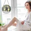 Stained Glass Suncatcher - Mr & Mrs 2026 Wedding Keepsake, Bridal Shower Gift for Newlyweds,Wedding Anniversary Keepsake, Suncatchers for Windows Hanging - Bride's Home Decoration or Ceremony Souvenir