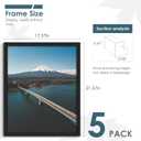 16x20 Picture Frames 5 Pack, Black Poster Frames for Horizontal or Vertical Wall Mounting
