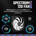 Cooler Master Hyper 212 Spectrum V3 ARGB CPU Air Cooler 4 Copper Heat Pipes, 120mm High Performance PWM Fan, Low Noise & Easy Installation, AMD AM5/AM4 & Intel LGA 1851/1700/1200
