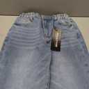 Jeans for Girls Baggy Wide Straight Leg High Waisted Tween Denim Pants Y2k Size 12 Skater Light Blue Streetwear