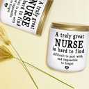 Nurse Gifts for Women Nurse Practitioner Gifts 7 OZ Lavender Scented Candles School Student Nurse Graduation Gift Funny Retirement Bulk Presents Eco-Friendly Long Lasting Natural Soy Max Candle (Great Nurse White)