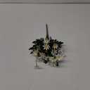 Artificial Daisies Flowers, 14.5 inch White Faux Little Daisy Bouquet, Floral Arrangement for Home Party Wedding Office Store Decor