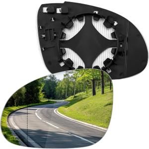 Driver Side Mirror Replacement for Volkswagen VW 2006-2009 Golf GTI MK5 Golf Rabbit 2005-2010 Passat Jetta 2011-2014 Jetta Sportswagen 2007-2008 EOS 2008 R32 - Left Heated Mirrors Glass