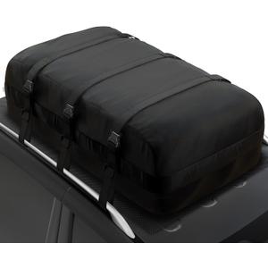 iBirdie Roof Rack Cargo Carrier 32.1 Cubic Feet, XXL Soft-Shell Rooftop Cargo Box, Waterproof Heavy Duty 1200D for Car with/Without Roof Rack, Includes Anti-Slip Mat, Door Hooks, 60x37x25 inches