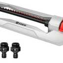 Eden 94110 Heavy-Duty Metal Oscillating Sprinkler | Covers Up to 3,315 sq. ft., 18 Precision Nozzles, Adjustable Range, Turbo Drive Motor, Quick Connect Bundle