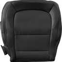 Driver or Passenger Side Bottom Replacement Leather Seat Cover Black Compatible with Chevy Colorado GMC Canyon 2015 2016 2017 2018 2019 2020 2021 2022