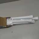 2 Pack Tension Rods 16 to 26 Inch Spring Adjustable Curtain Rods No Drilling White Tension Rods Expandable Pressure Spring Tension Rod for Closet, Doorway