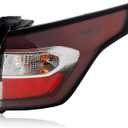 Tail Lights Assembly Compatible with 2017-2019 Ford Escape | S,SE,SEL,Titanium Halogen Outer Taillight Rear Brake Lamp with Bulbs and Harnesses Right Passenger Side FO2805116C