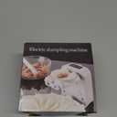 Automatic Electric Dumpling Press Maker Machine - Adjustable and Easy to Operate, With Spoon and Brush - For Home Kitchen Pastry Making (White)