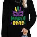 St Satricks Day Shirts Women Long Sleeve Lucky Irish Shamrock Holiday Graphic Shirts M