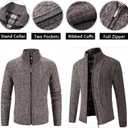 Msmsse Men's Cardigan Sweaters Full Zip Knitted Sweater for Men (XXL)
