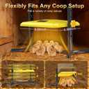 2 x Brooder Plate for Chicks, 50-158F Brooder & Chicken Heater for Coop with Smart Thermostat, UL certified Radiant Chick Heat Plate for Poultry, 5-Height & 360 Adjustable Angle, Winter Heating