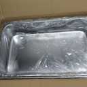 Zubebe 8 Pcs Hotel Pans Stainless Steel Steam Table Pan 1/1 Full Size 4 Inch Restaurant Steam Table Pan Deep Metal Food Tray Commercial Food Pans for Restaurant Party Buffet Catering