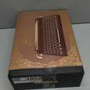 YUNZII QL75 Wireless Typewriter Hot Swap Retro Mechanical Keyboard, Punk Round Keycaps, RGB Backlit QMK/VIA Programmable, Multi-Device Keyboard with 2.4GHz/Type-C/BT5.0 (Wood, Cocoa Cream V2 Switch)