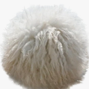 Shaggy Sheepskin Fur Hat - White