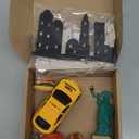 9 Pcs New York Cake Decorations New York Party Decorations Mini Statue of Liberty Yellow Taxi Apple Skyscraper Borders Hot Dogs for American Theme Party Birthday NYC Souvenirs Gift