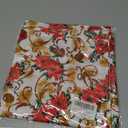 SASTYBALE Christmas Cloth Napkins Set of 4, Washable Xmas Napkins with Poinsettia Flowers, Heavyweight Fabric Napkins for Winter Party Dinner Decor (20" x 20", Square)