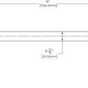 Speakman S-2570-MB 16-Inch Wall Mount Rain Shower Arm and Flange, Matte Black