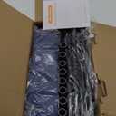 42x42x25.6 Inches Puppy Playpen with Gate, Dog Playpen for Puppies or Small Dogs, DogFence Pet Playpen for Indoor & Outdoor, Sturdy Safety DogPen with Thickened Fabric, High-Strength Nylon Wire Mesh (Blue)