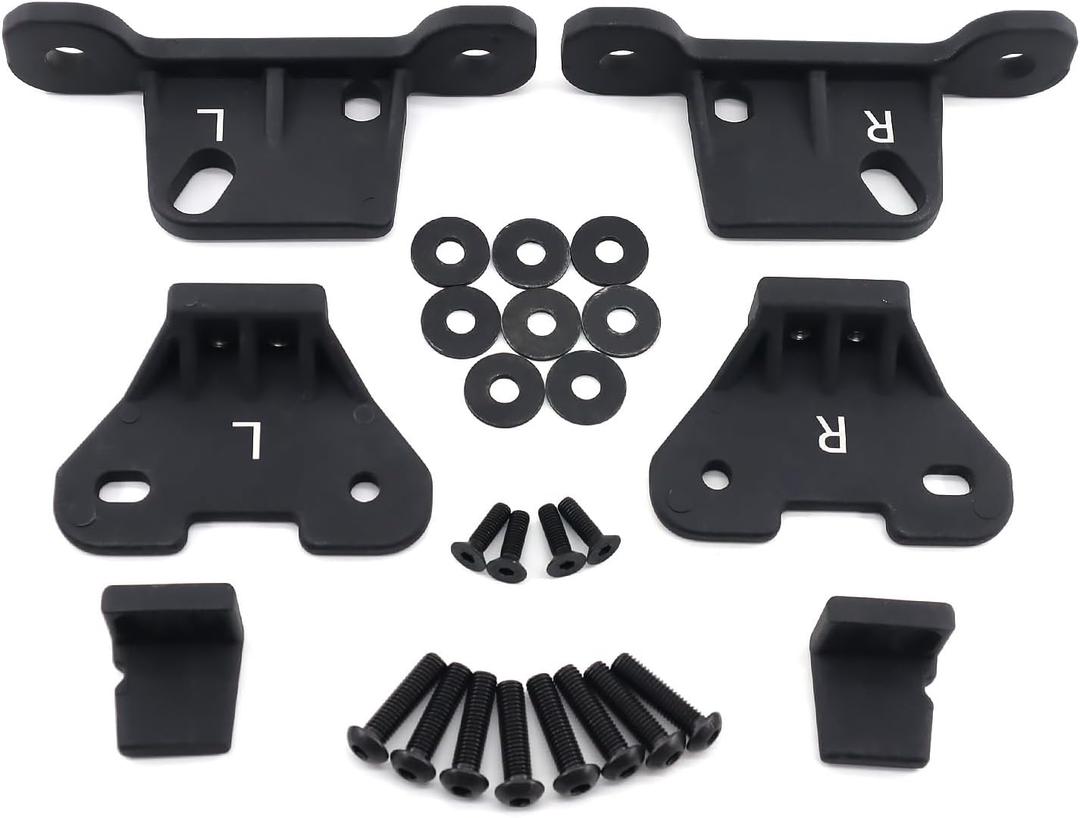 Hard Top Mounting Bracket kit for 2018 2019 2020 2021 2022 2023 2024 Wrangler JL and Gladiator JT, Black Aluminum