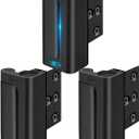 Home Security Door Reinforcement Lock - Child Proof Door Locks for Front Door Child Safety Lock High Door Locks for Kids Safety Withstand 800 lbs Top Flip Door Latch Lock for Inward Swinging Door