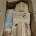 Bird Houses for Outside 10 Hole Bird House Room for 10 Bird Families Large Bird House for Garden/Courtyard/Backyard Decor Finch Bluebird Cardinals Handmade Hummingbird House